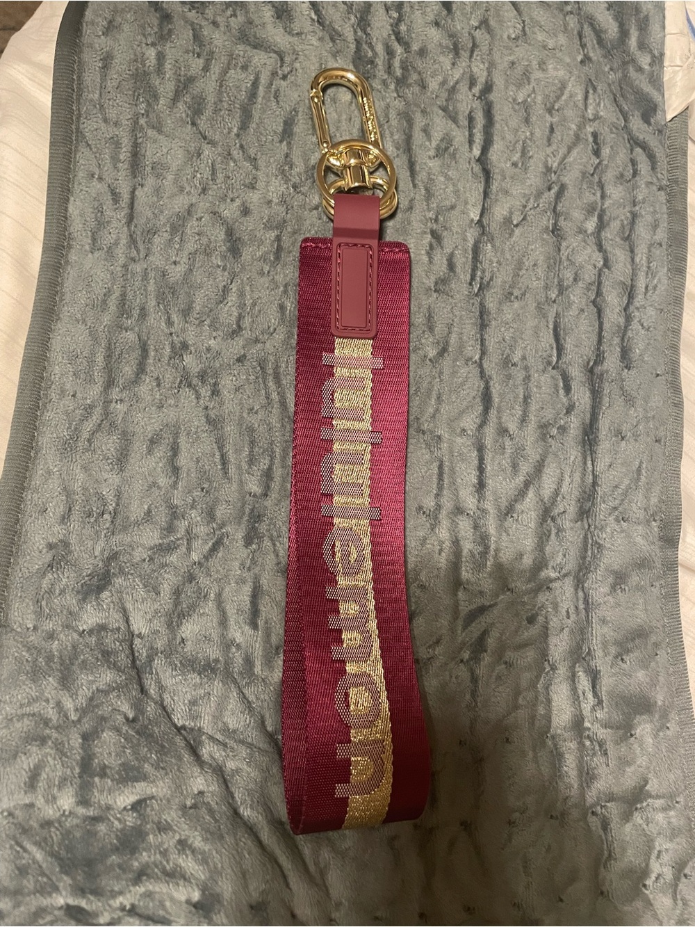 Lululemon Keychain Strap with Gold Hardware